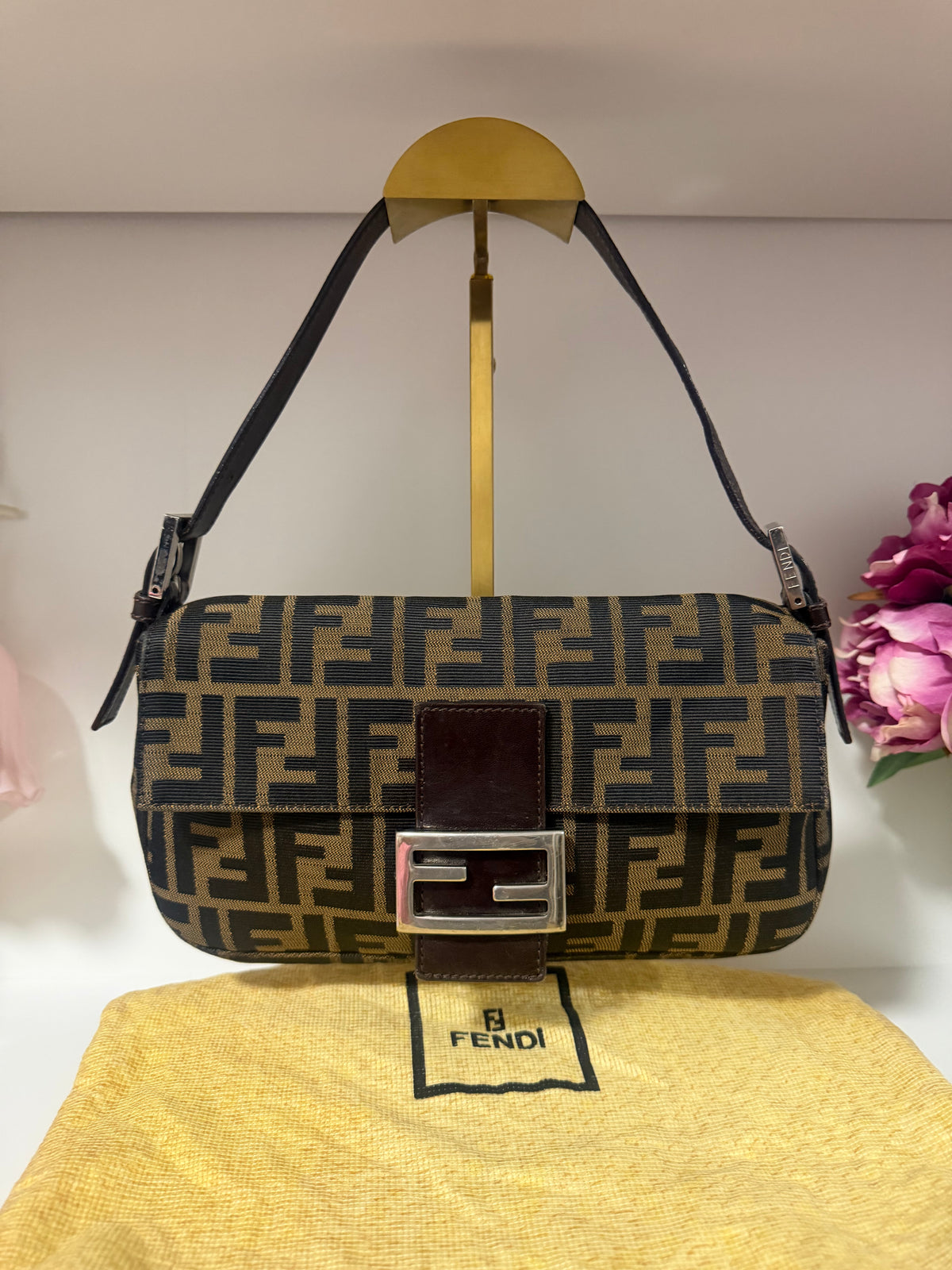 Vintage Fendi Zucca Baguette