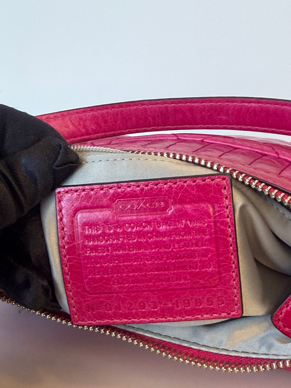 Y2K Coach Poppy Quilted Calfskin Leather 2-Way Bag - Hot Pink