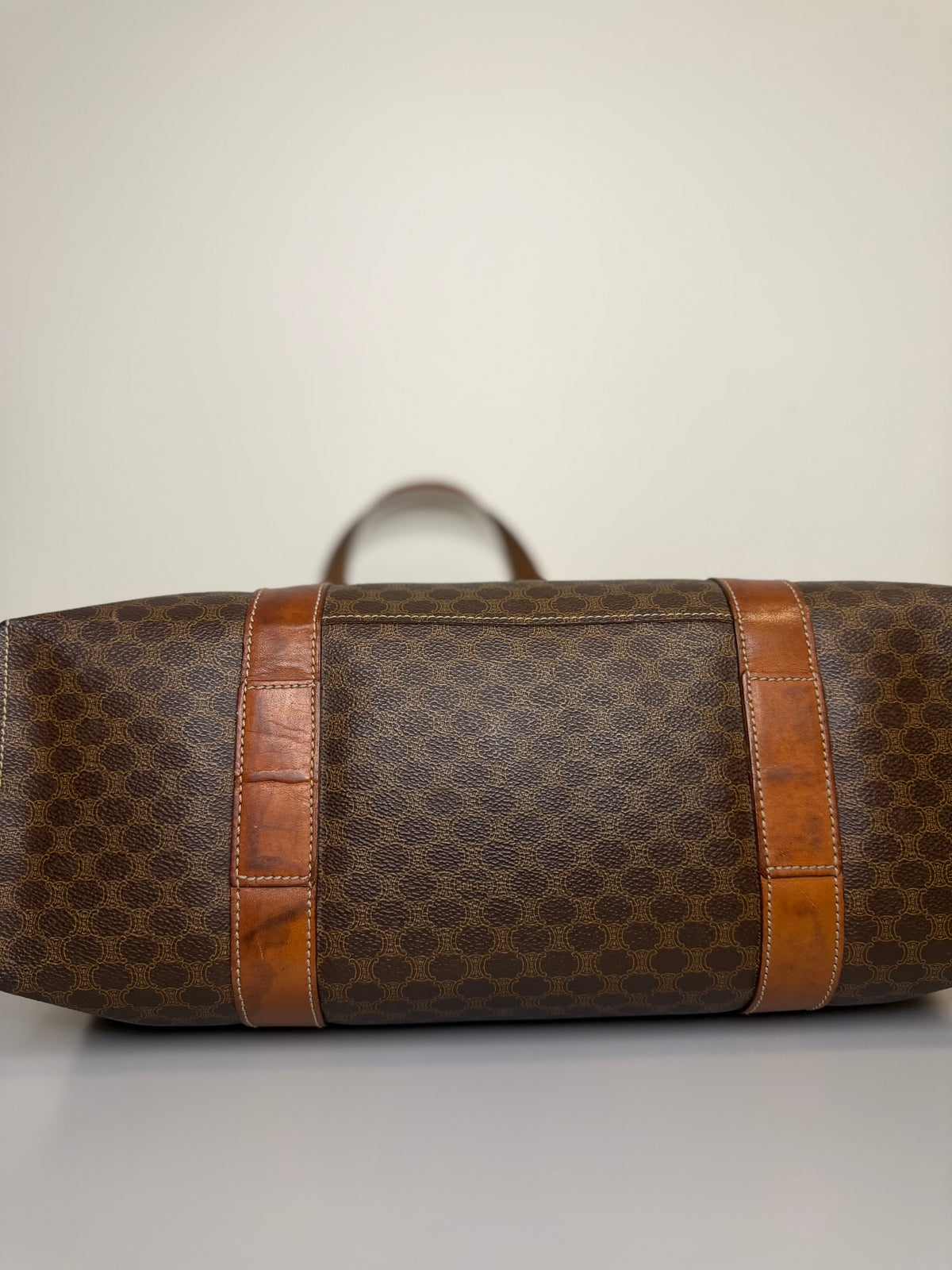Celine Macadam Vintage Tote - Brown
