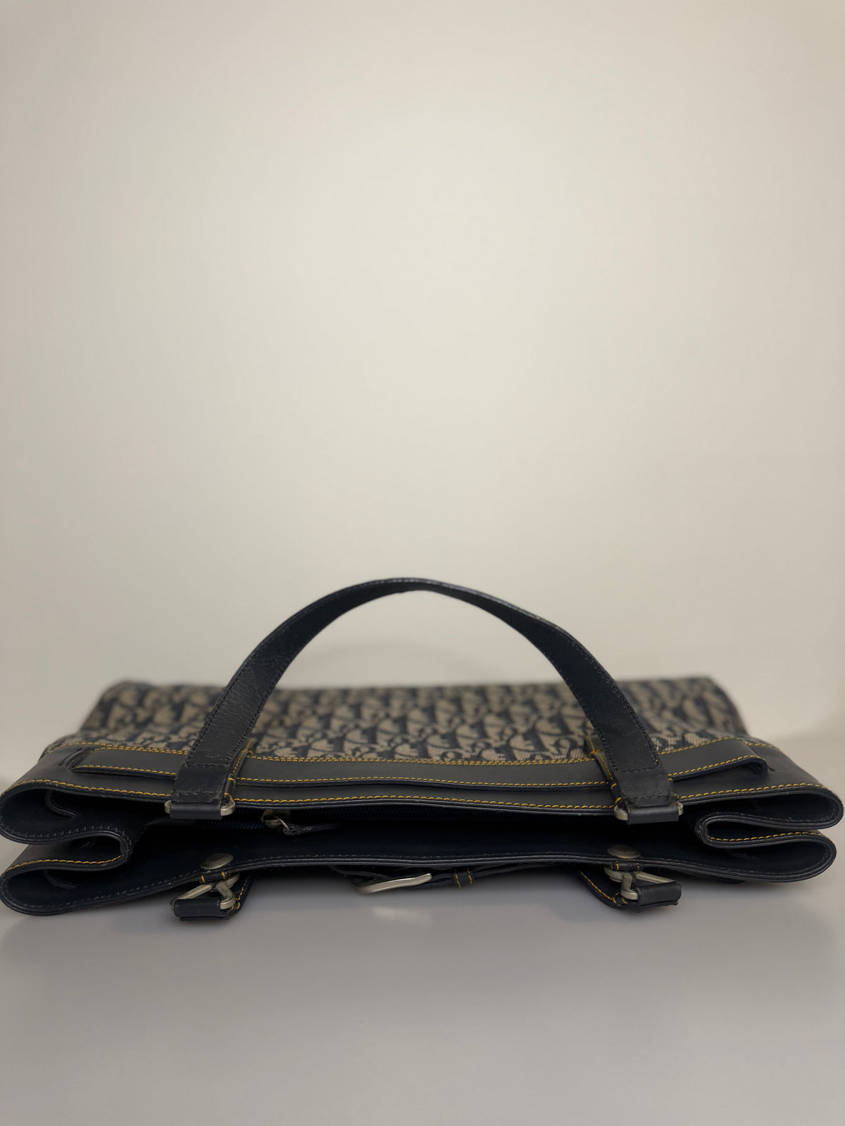 Vintage Dior Diorissimo Denim Shoulder Bag — 2001 Collection John Galliano Era