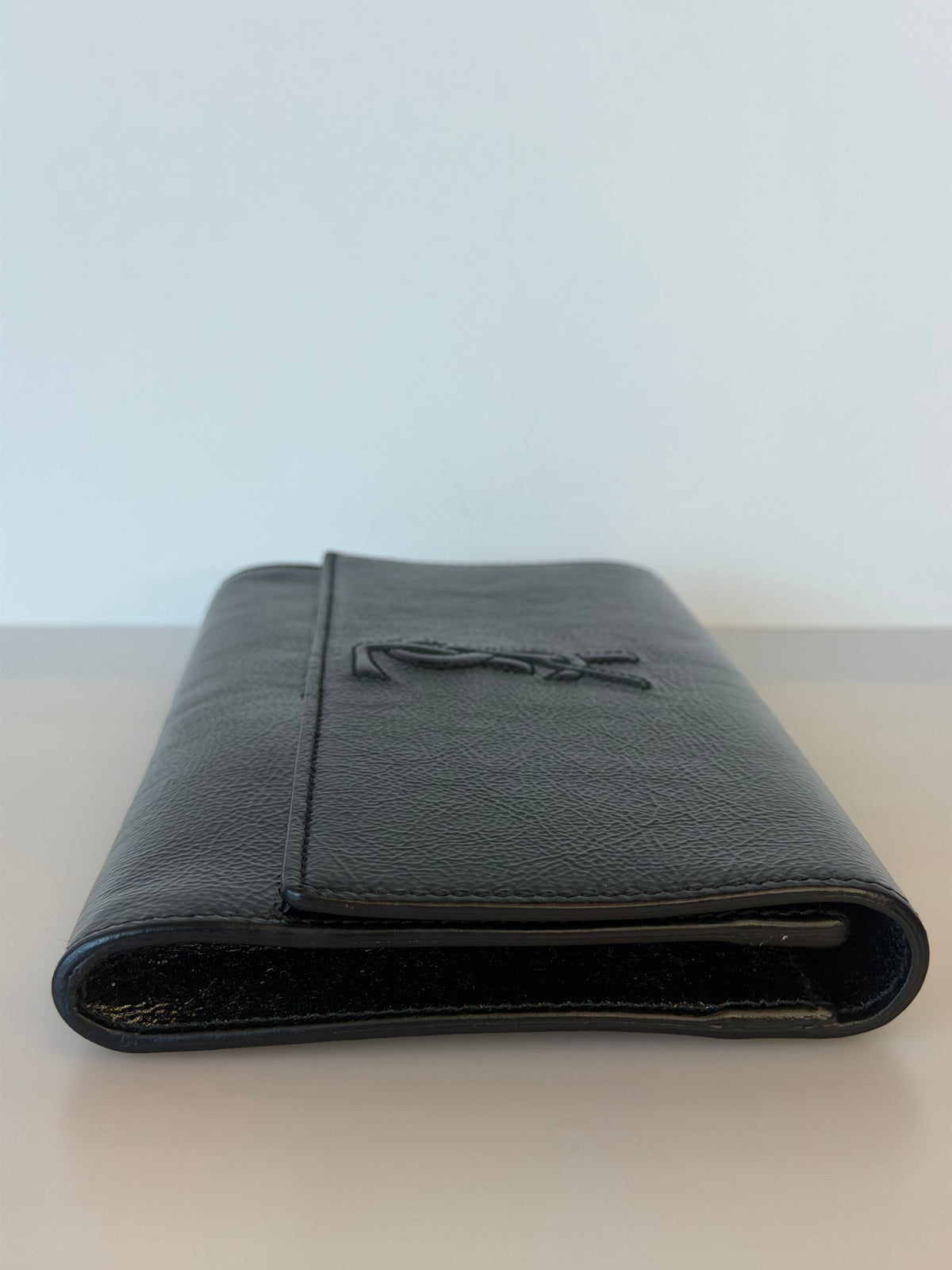 YSL Black Patent Leather Belle De Jour Clutch