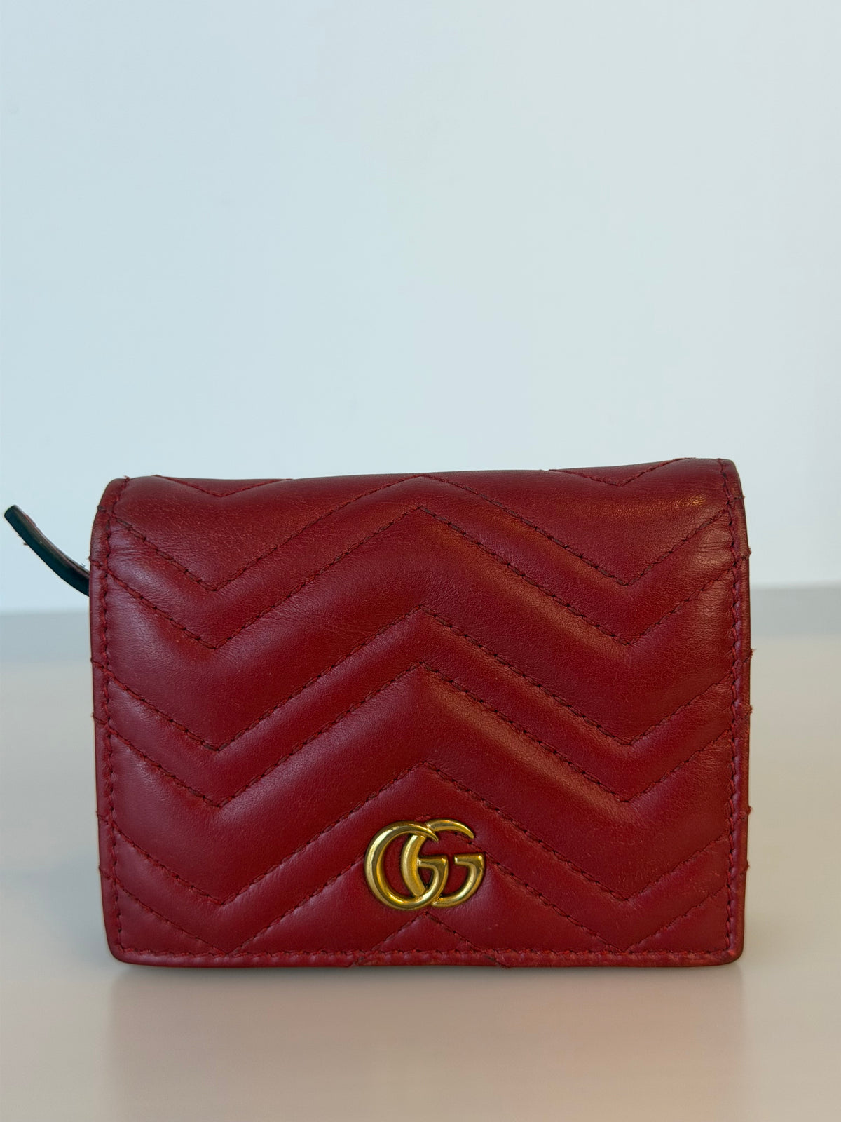 Gucci Marmont Red Lambskin Wallet