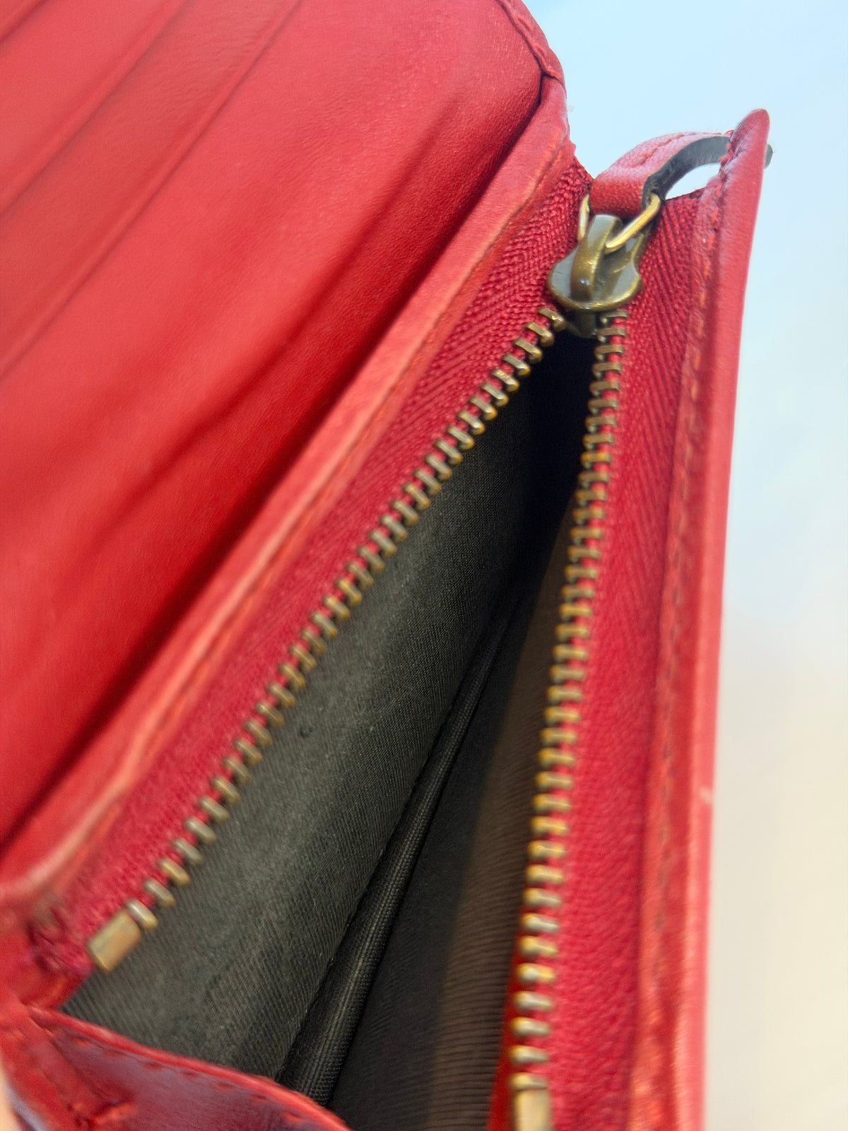 Gucci Marmont Red Lambskin Wallet