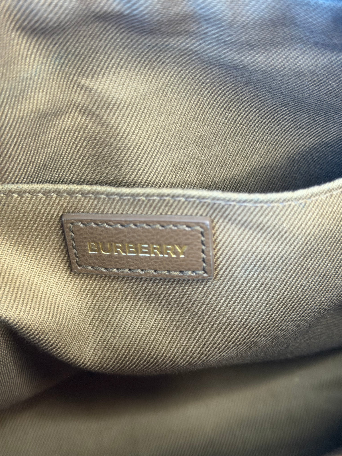 Burberry Vintage Brown Canvas Checked Camera Bag