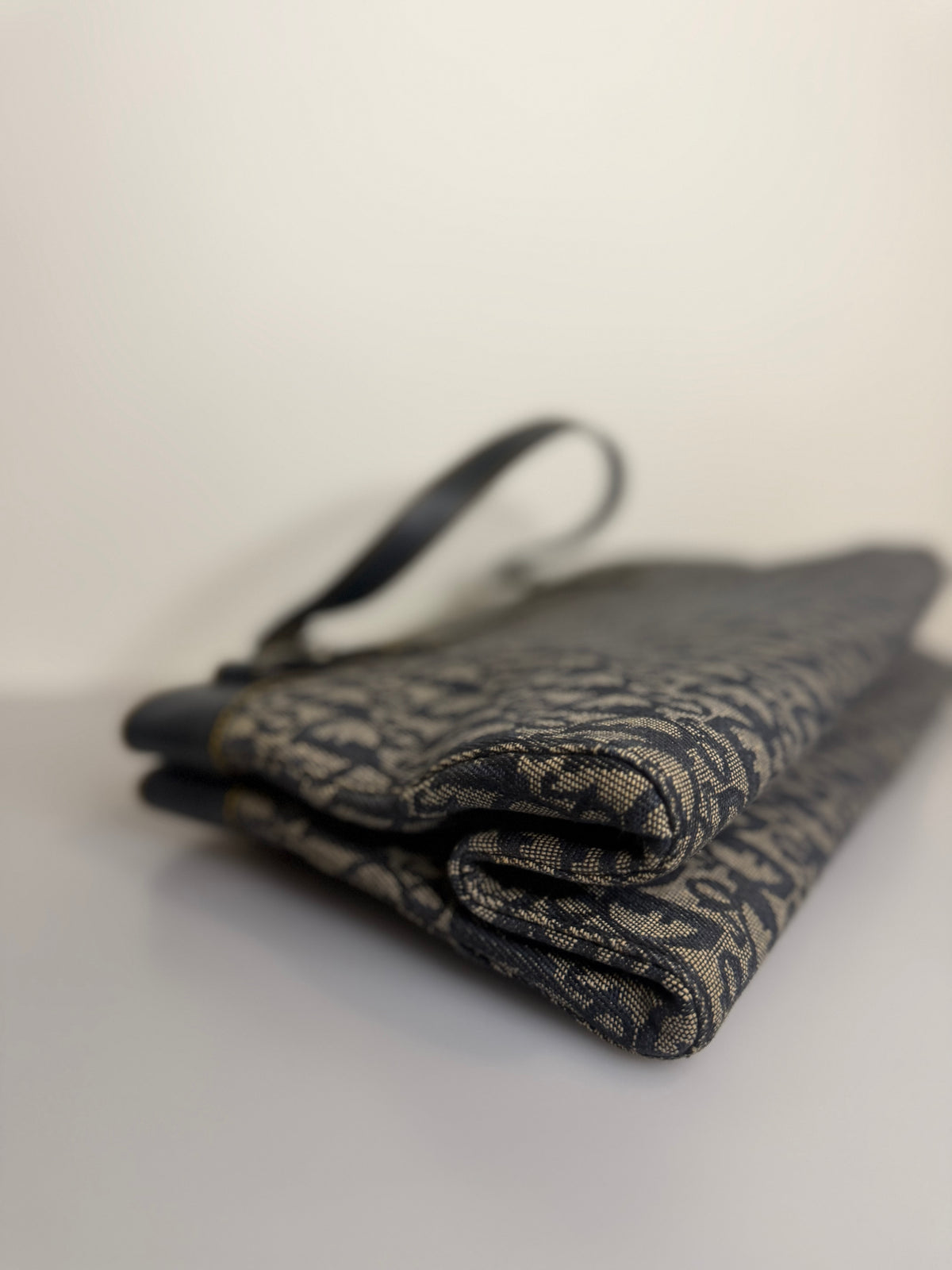 Vintage Dior Diorissimo Denim Shoulder Bag — 2001 Collection John Galliano Era