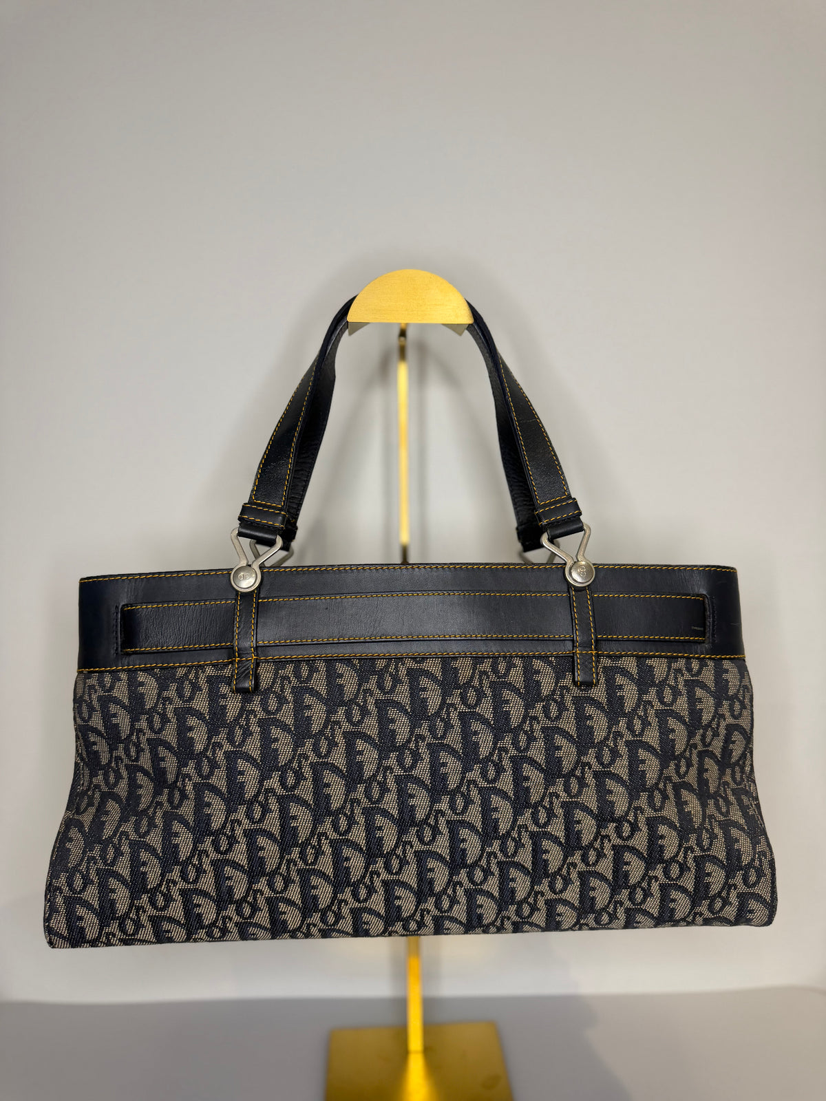 Vintage Dior Diorissimo Denim Shoulder Bag — 2001 Collection John Galliano Era