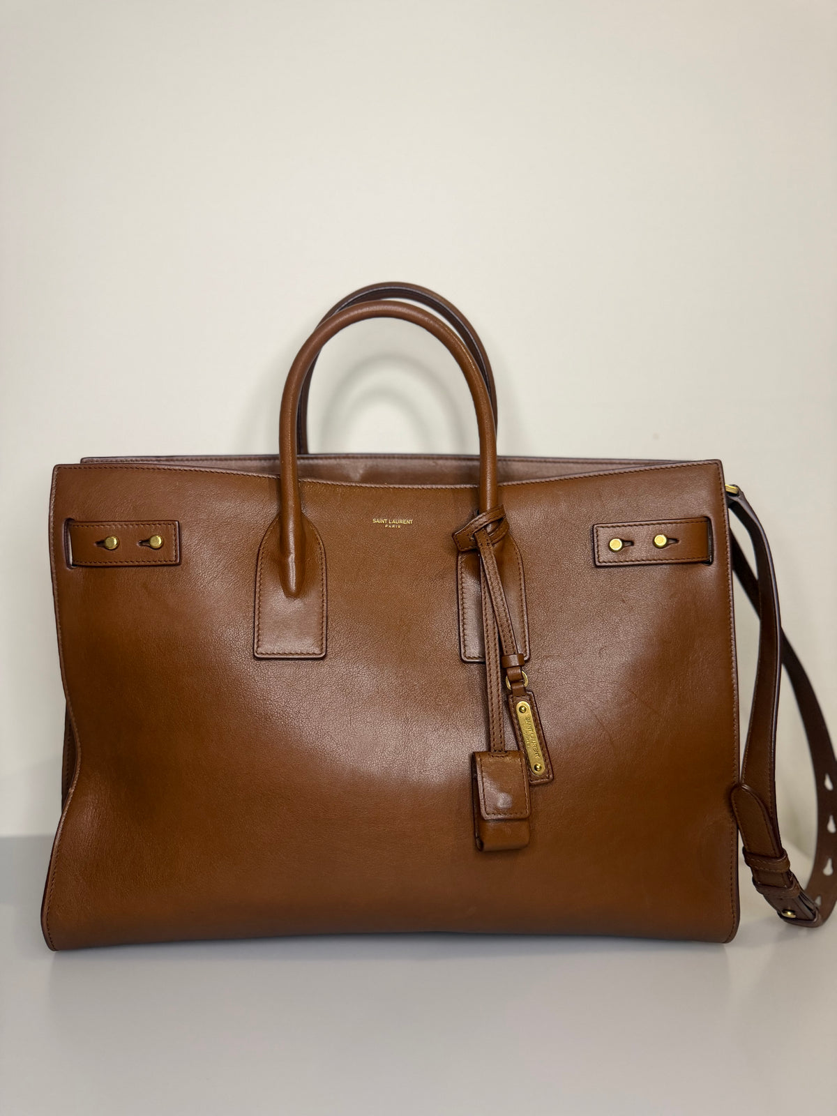 Saint Laurent Sac de Jour Thin Large - Toasted Brown