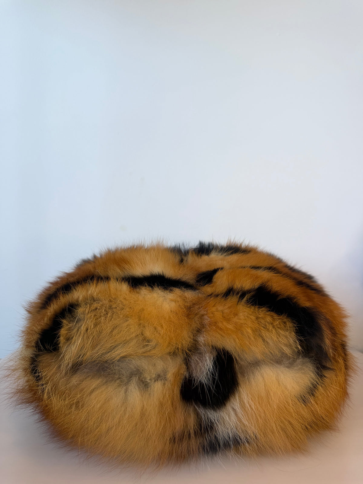 [Very Rare] Bally Brown Fur Tiger Pattern Shoulder Bag
