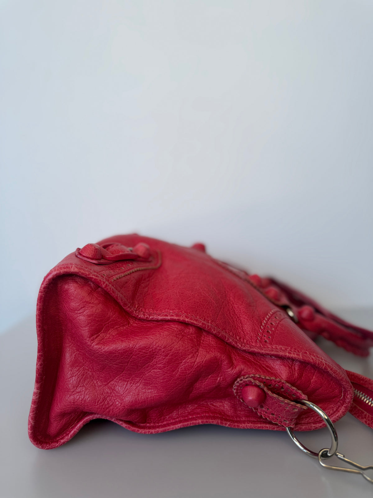 Balenciaga Giant 12 Brogues Covered City Bag - Rose Thulian