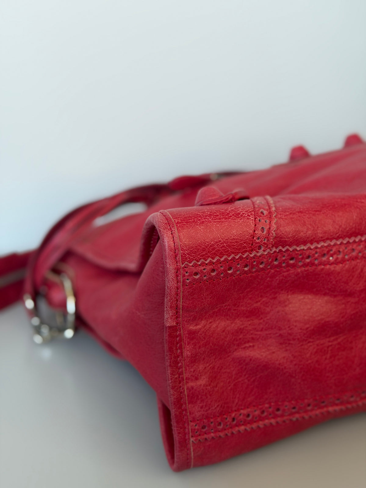 Balenciaga Giant 12 Brogues Covered City Bag - Rose Thulian
