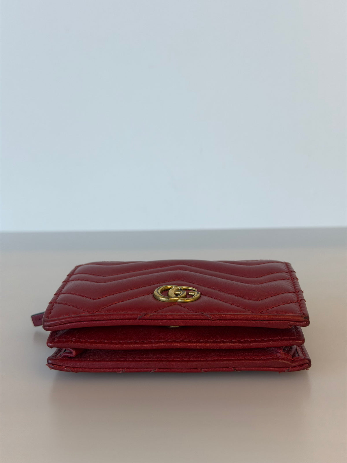Gucci Marmont Red Lambskin Wallet
