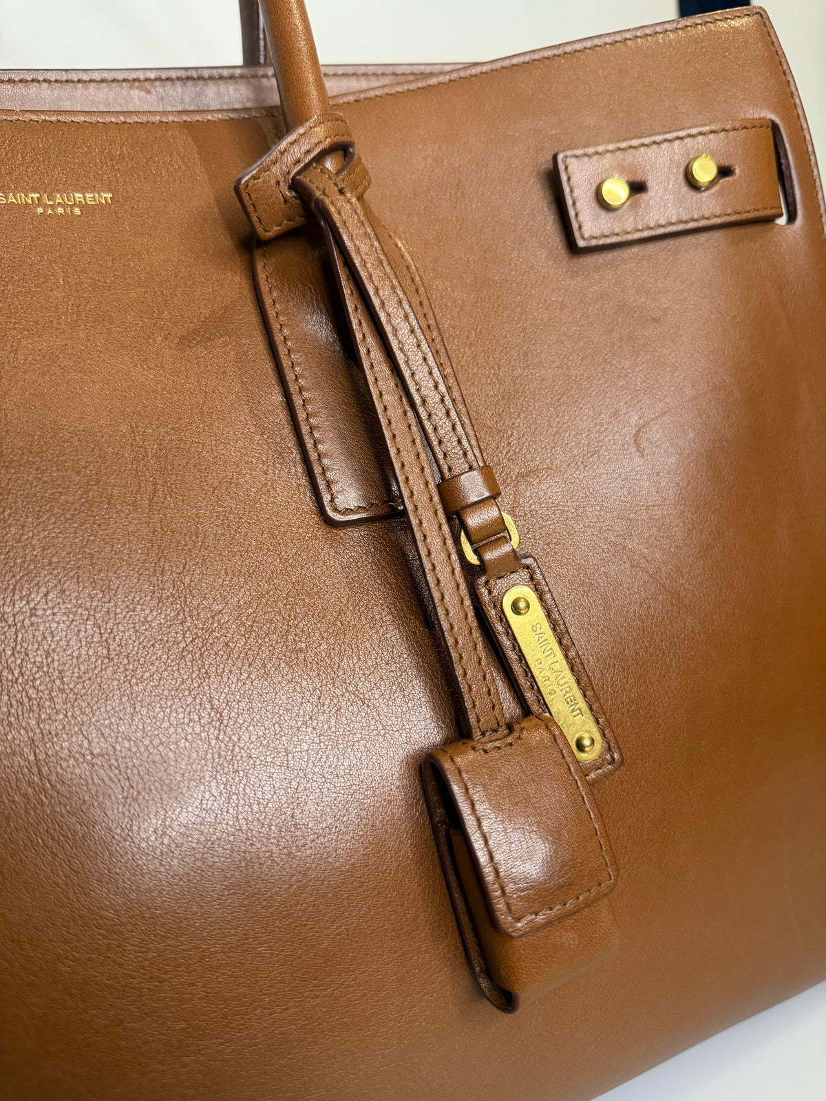 Saint Laurent Sac de Jour Thin Large - Toasted Brown