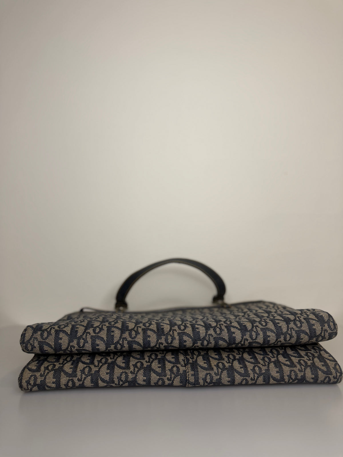 Vintage Dior Diorissimo Denim Shoulder Bag — 2001 Collection John Galliano Era