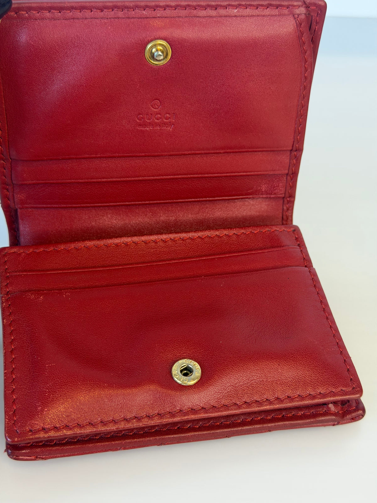 Gucci Marmont Red Lambskin Wallet