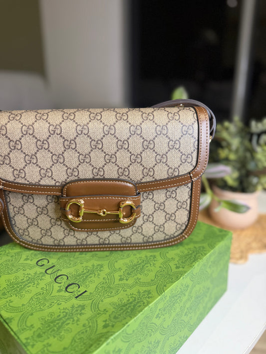 Gucci Horsebit 1955 Medium Shoulder Bag — GG Supreme