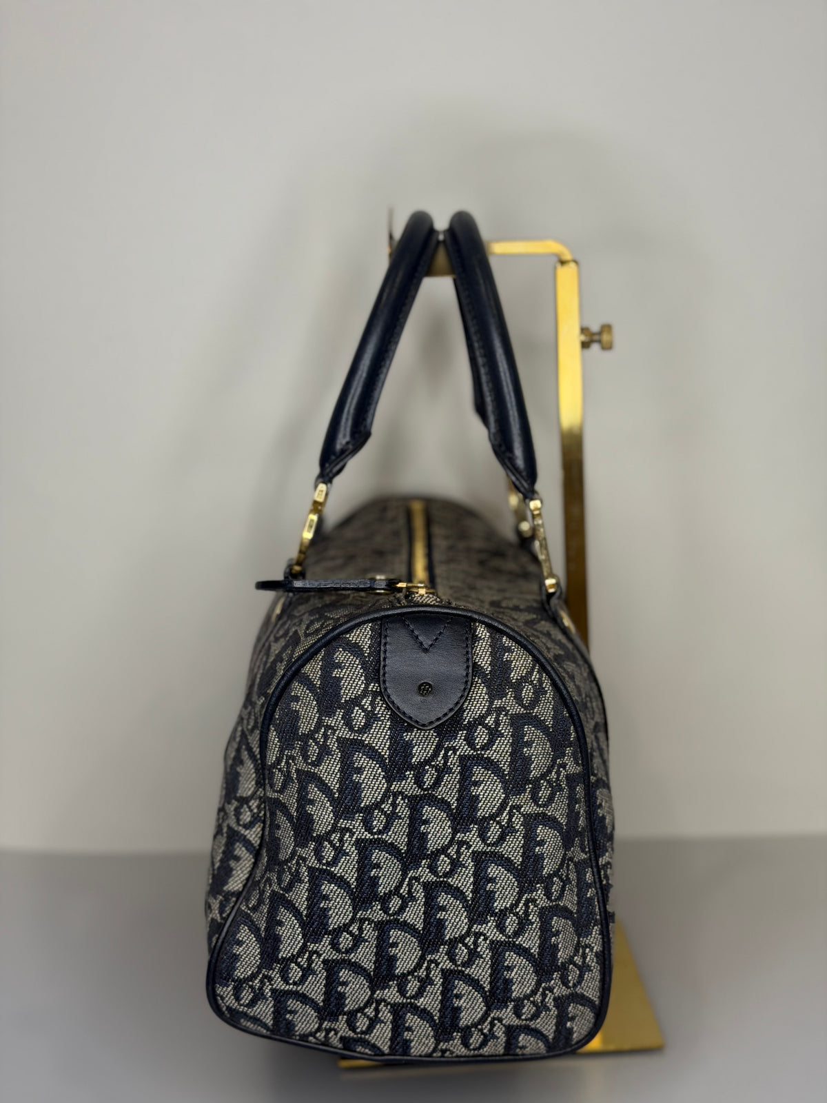 Christian Dior Trotter Monogram GHW Boston 25 by John Galliano