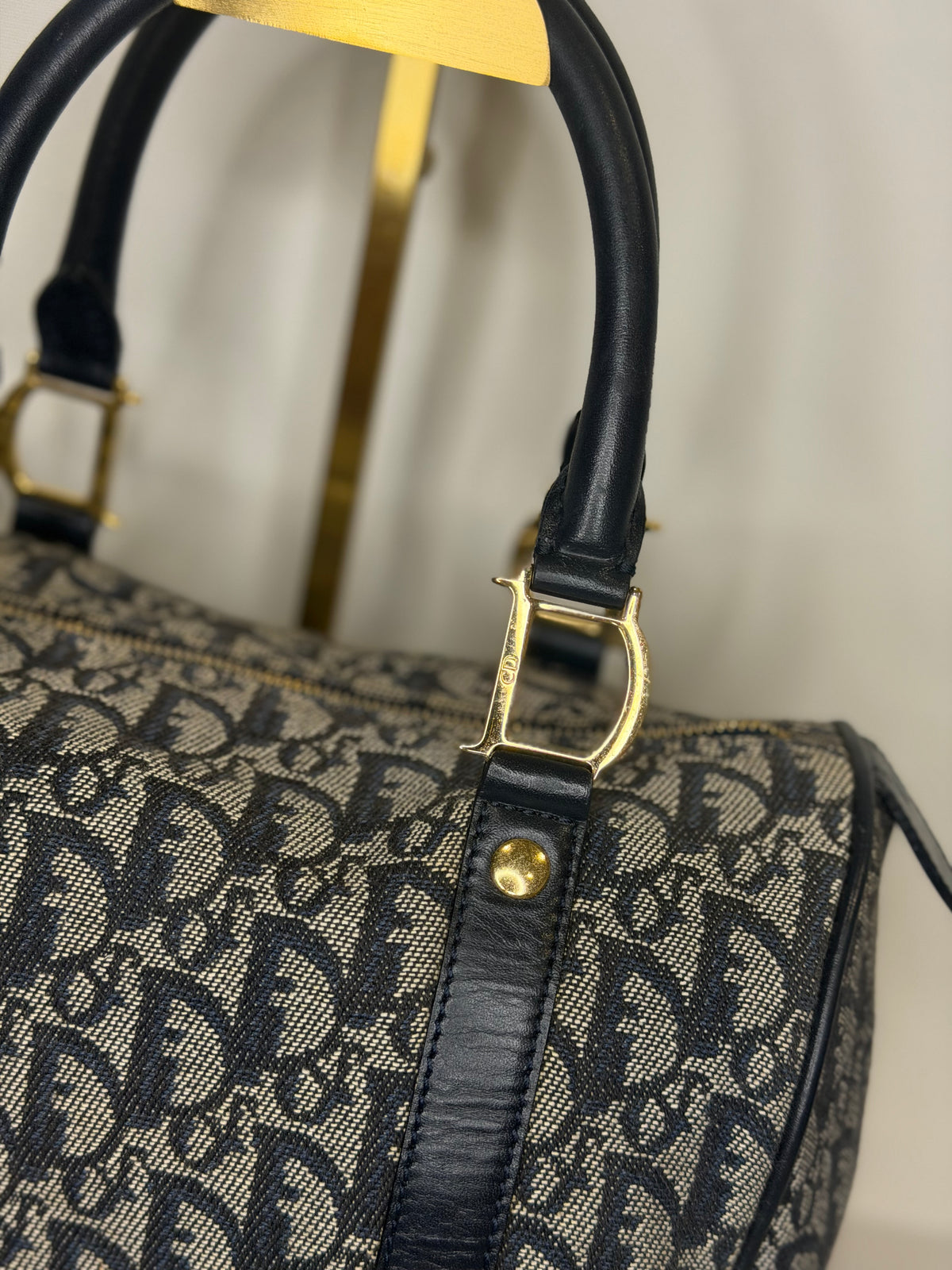 Christian Dior Trotter Monogram GHW Boston 25 by John Galliano