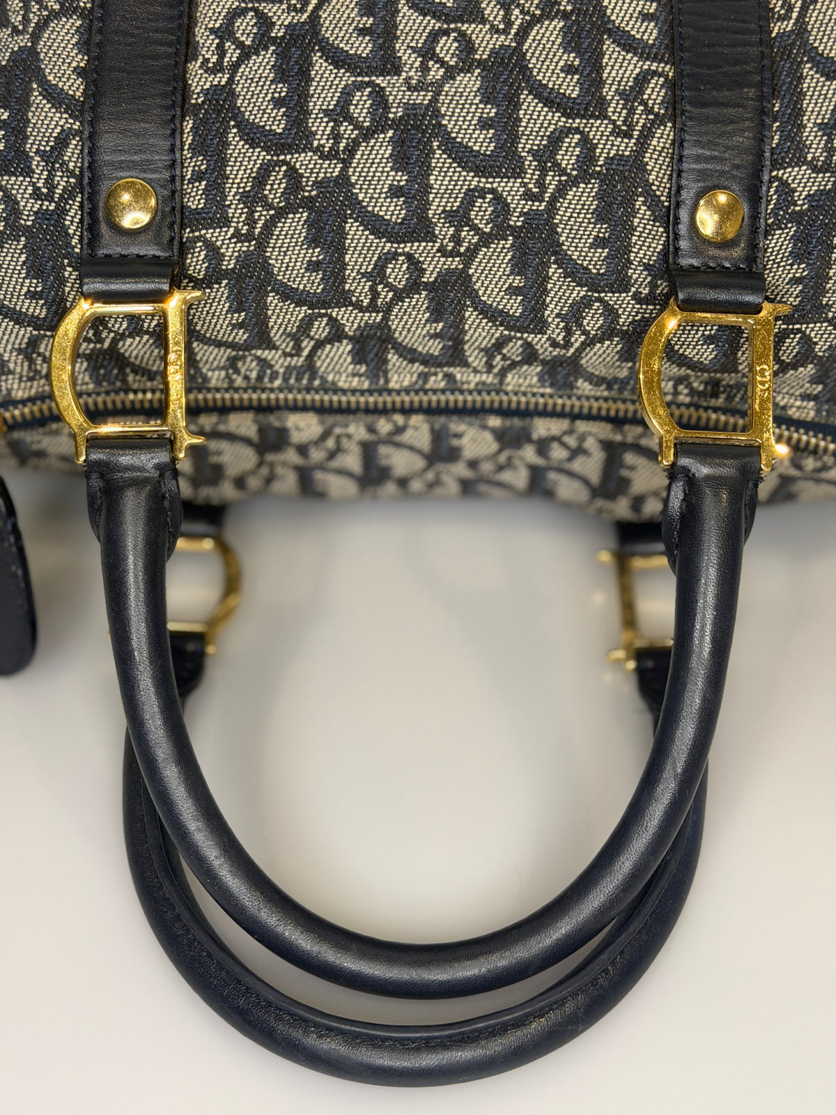 Christian Dior Trotter Monogram GHW Boston 25 by John Galliano