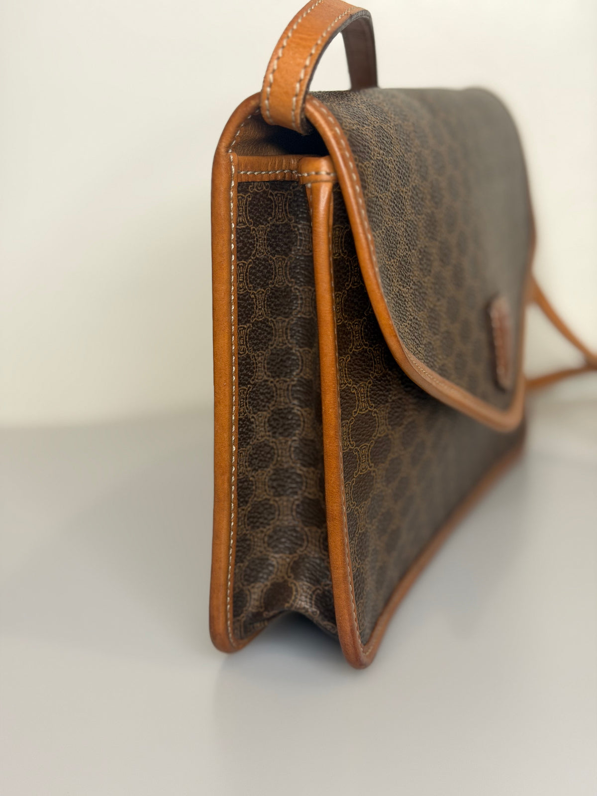 Celine Macadam Vintage Envelope Flap Crossbody Bag