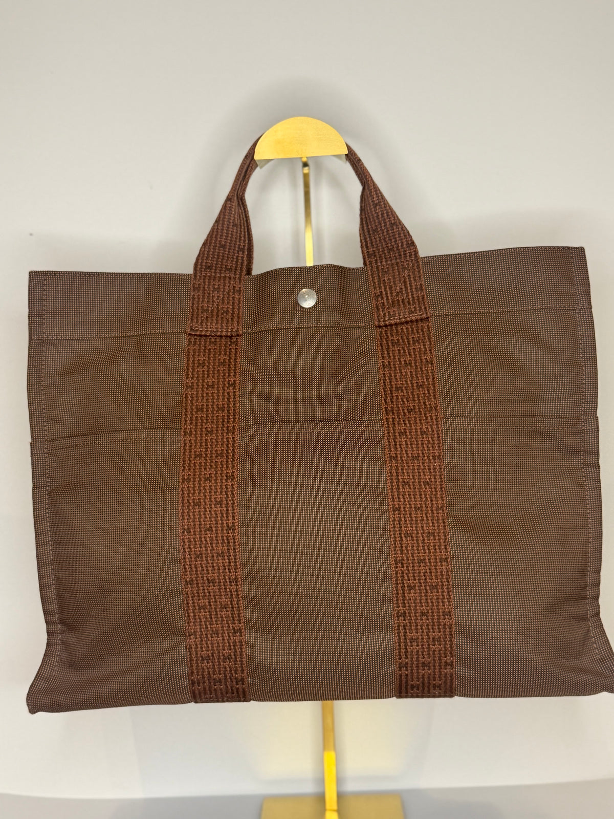 Hermès Herline MM Tote Bag SHW - Brown