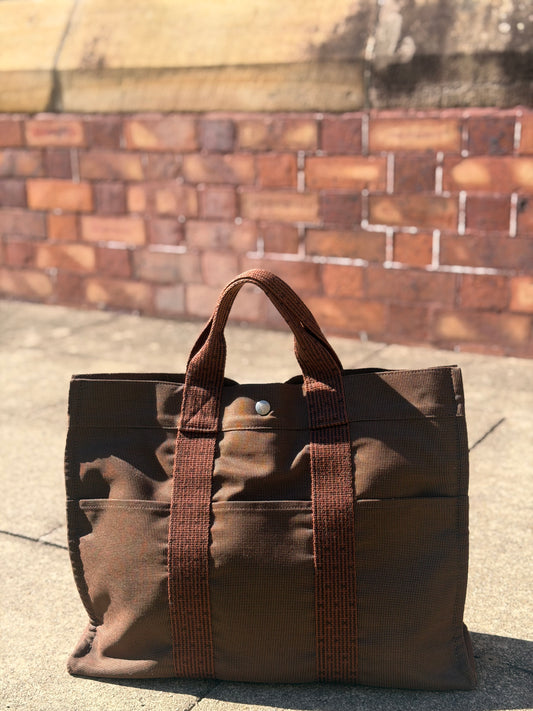 Hermès Herline MM Tote Bag SHW - Brown